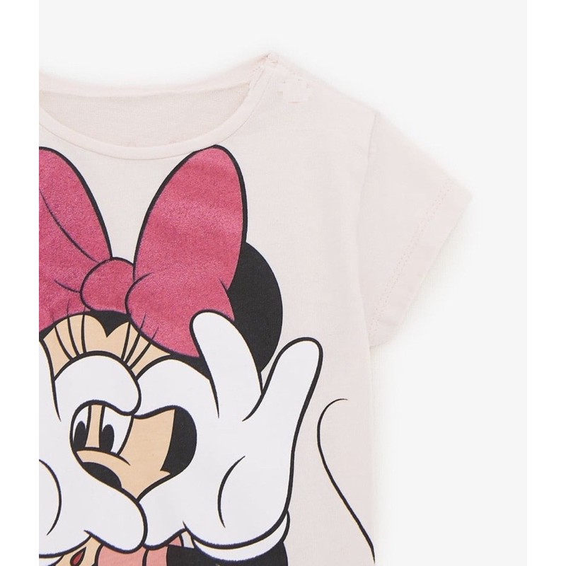 Áo cộc Minnie hồng ZARA 1-5Y (có ảnh thật)