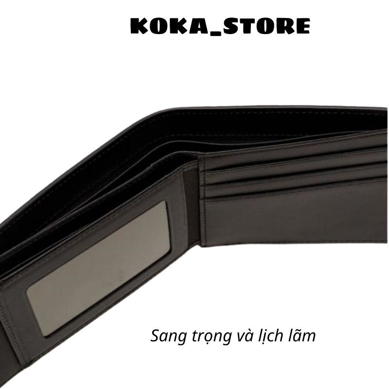 Ví Nam Mini Da Bò Chính Hãng Bóp Da Nam Đóng Hộp Nhiều Ngăn Nhỏ Gọn Ví Đựng Tiền Cao Cấp Cực Đẹp Mẫu KT07 - Koka Store