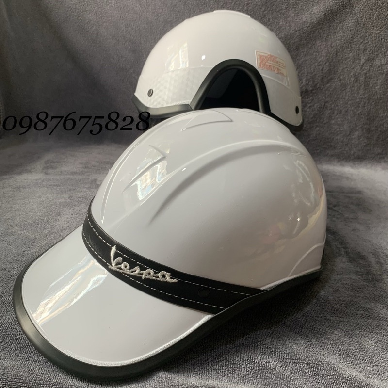 🔥 Xả Kho 🔥 nón bảo hiểm kết đai da Vespa Nam /Nữ  chuẩn đẹp