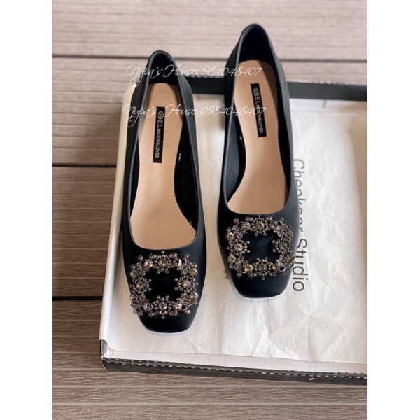 Giày cao gót đế vuông 2022