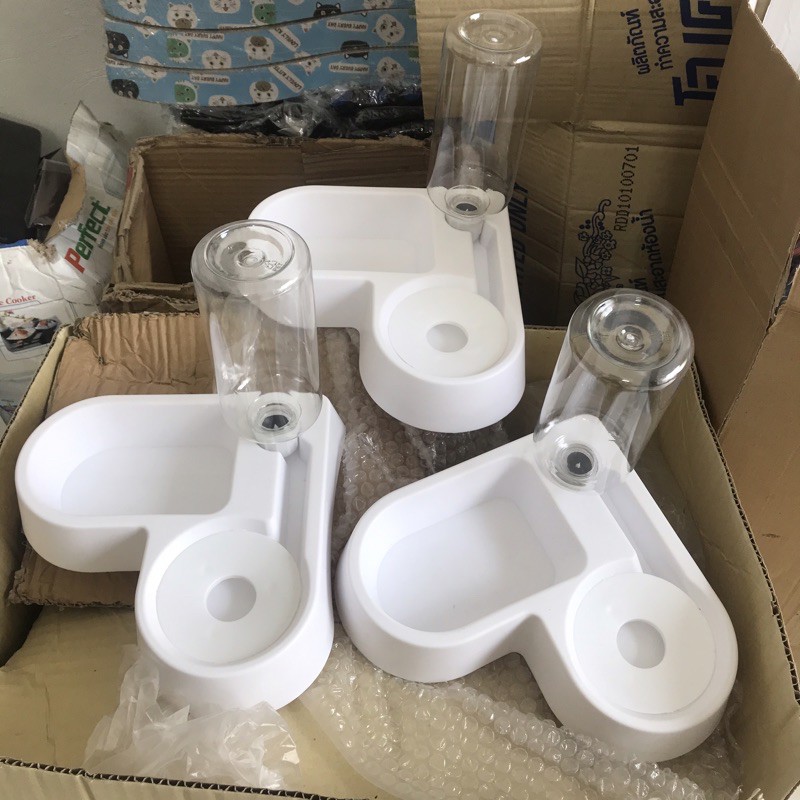 Bát ăn tự động - Chén ăn kèm bình cấp nước cho thú cưng