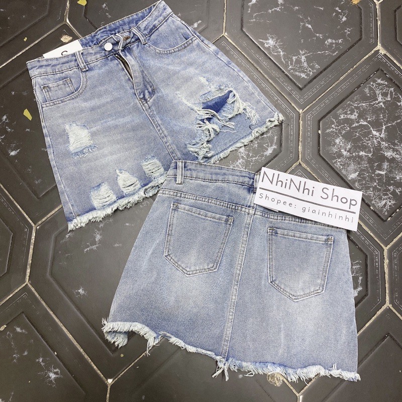 Chân váy bò rách siêu đẹp QS3019- NhiNhi shop | BigBuy360 - bigbuy360.vn