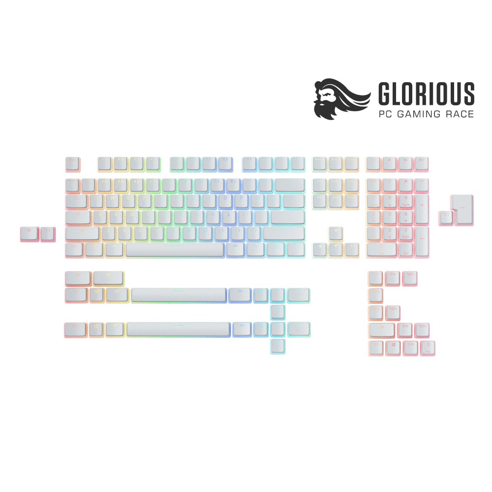 [Chính Hãng] Bộ Keycap Pudding Glorious Aura V2 PBT Doubleshot - 145 phím