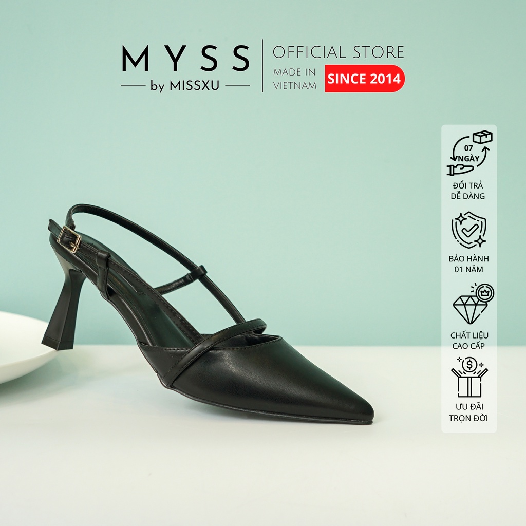 Giày nữ mũi nhọn sling back 7 cm thời trang MYSS - CG242