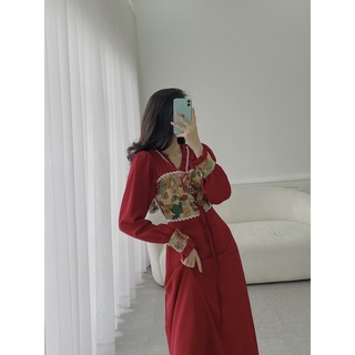 Váy Đỏ Retro