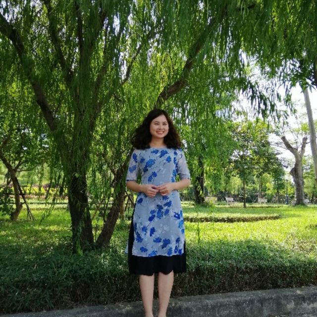 Áo dài cách tân liền váy