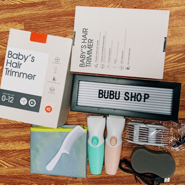 TÔNG ĐƠ CẮT TÓC BABY'S HAIR TRIMMER CHO BÉ 💖FREESHIP💖 Nhiều Cữ Cắt Phù Hợp Mọi Loại Tóc