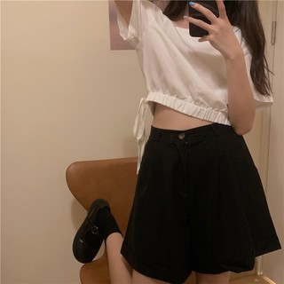 Croptop Cổ Vuông Bó Eo