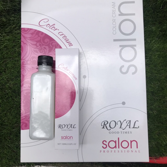 COMBO MÀU NHUỘM NÂU TÂY VÀNG THỜI TRANG SALON ROYA VÀ OXY TRỢ NHUỘM 300ml