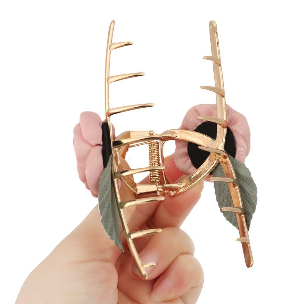 Kẹp Tóc Kim Loại Hình Hoa Thời Trang