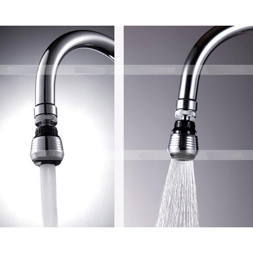 Đầu vòi rửa tăng áp điều hướng 360 độ với 2 chế độ nước