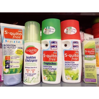 XịtChống Muỗi S quito free Insektenschutzspray cho bé từ 1 tuổi trở lên