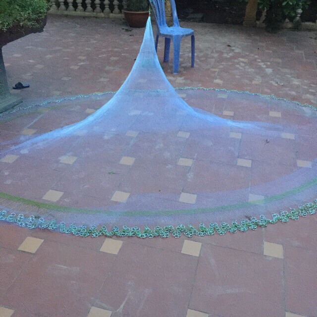 Chài xích bắt cá dài 4m bung 8m