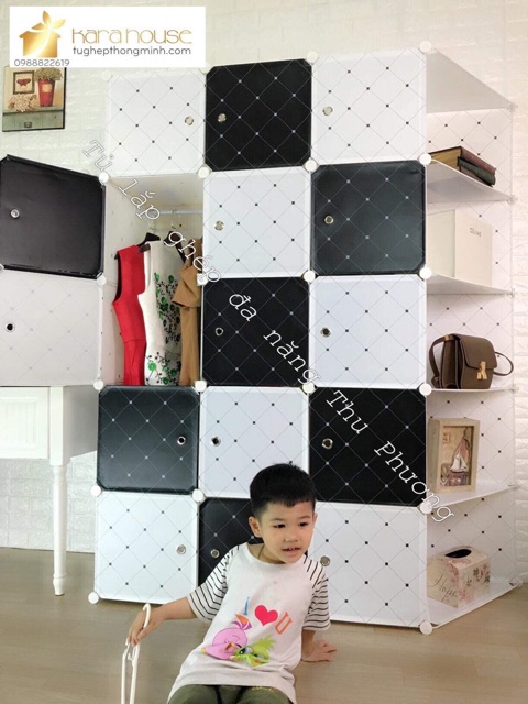 Tủ nhựa ghép 15 ô kèm 5 góc sâu 47cm. Tặng kèm 3 treo đồ. Inbox Mẫu và màu bạn chọn. Mẫu được nhiều người mua nhất