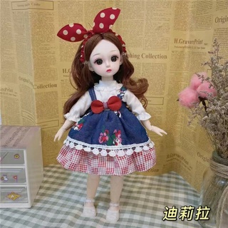 Búp bê Barbie mắt to 3D 30cm