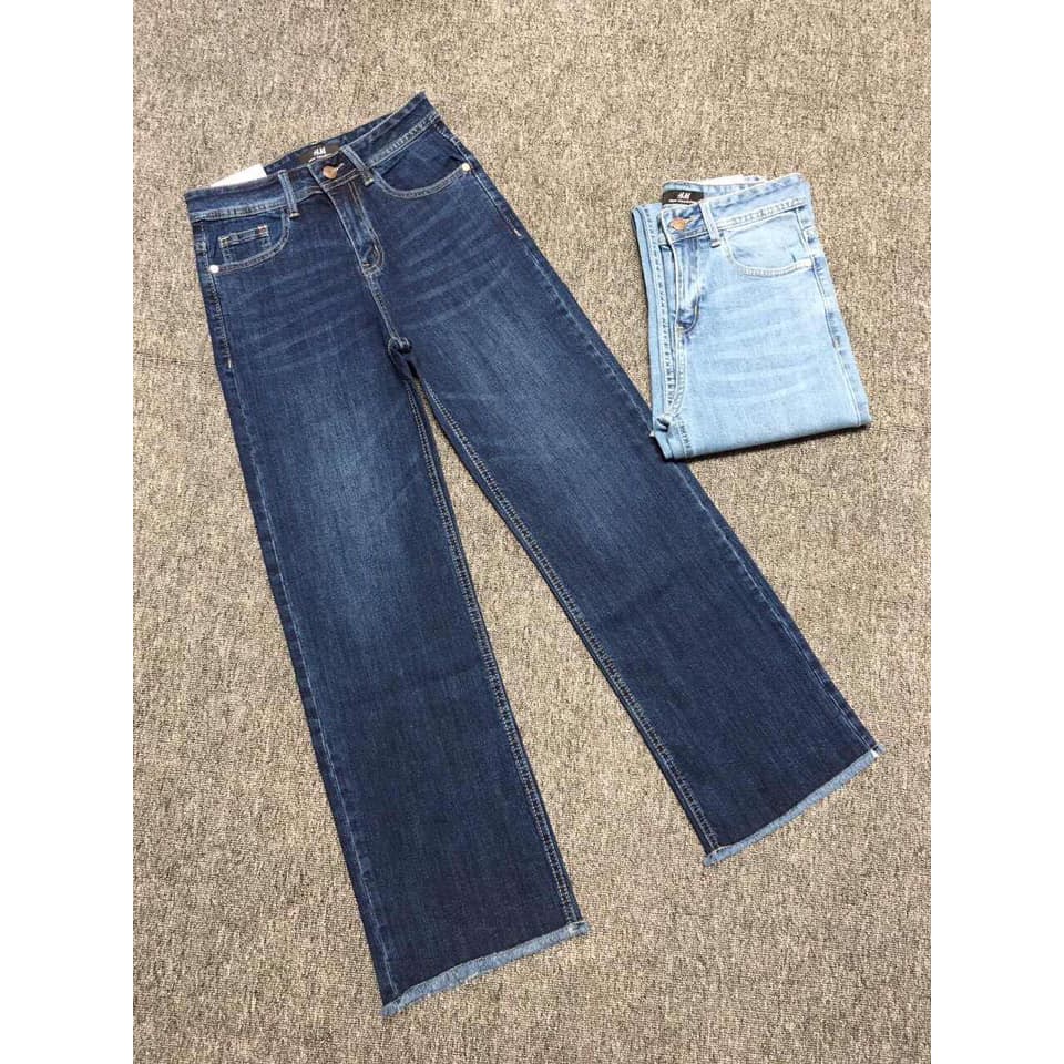 Quần jeans ống suông rộng siêu đẹp hàng VNXK
