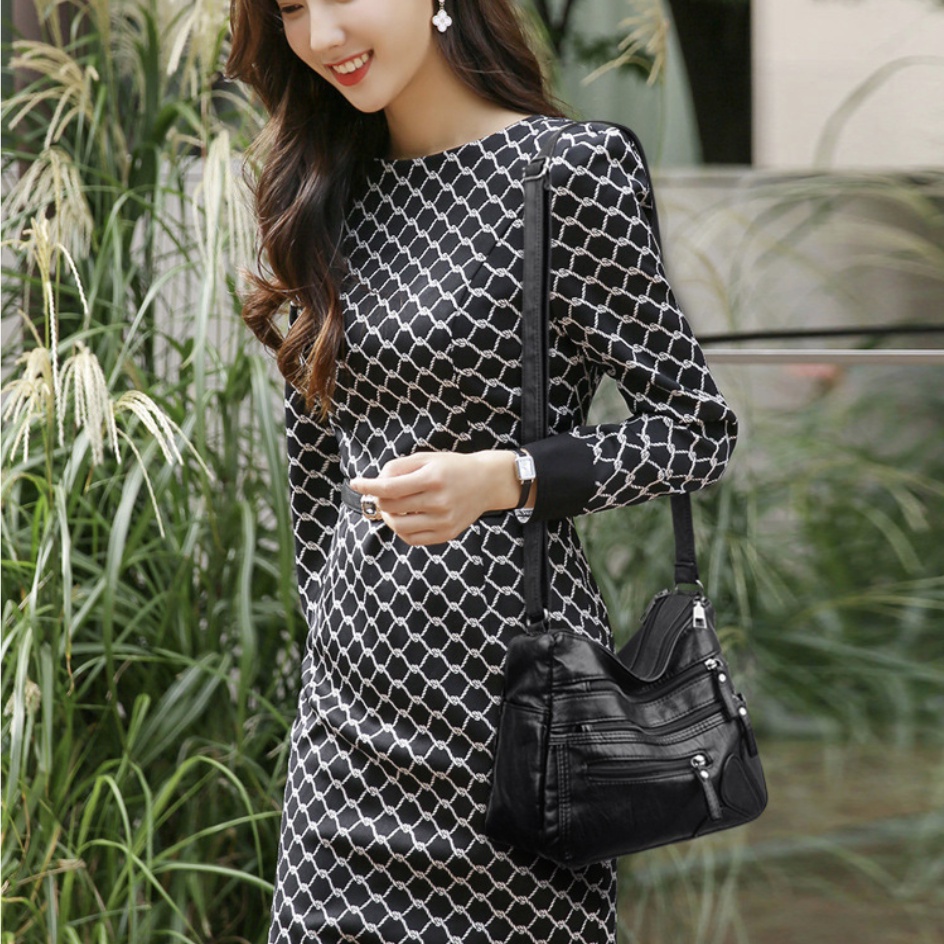 Túi Xách Da Mềm Thời Trang Hàn Quốc Cho Phụ Nữ Trung Niên 2022