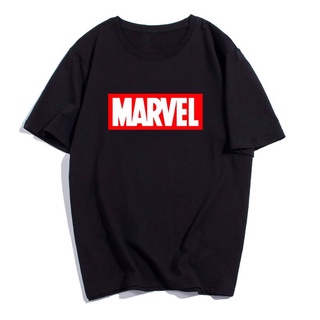 Áo thun tay ngắn in chữ marvel thời trang nam và nữ