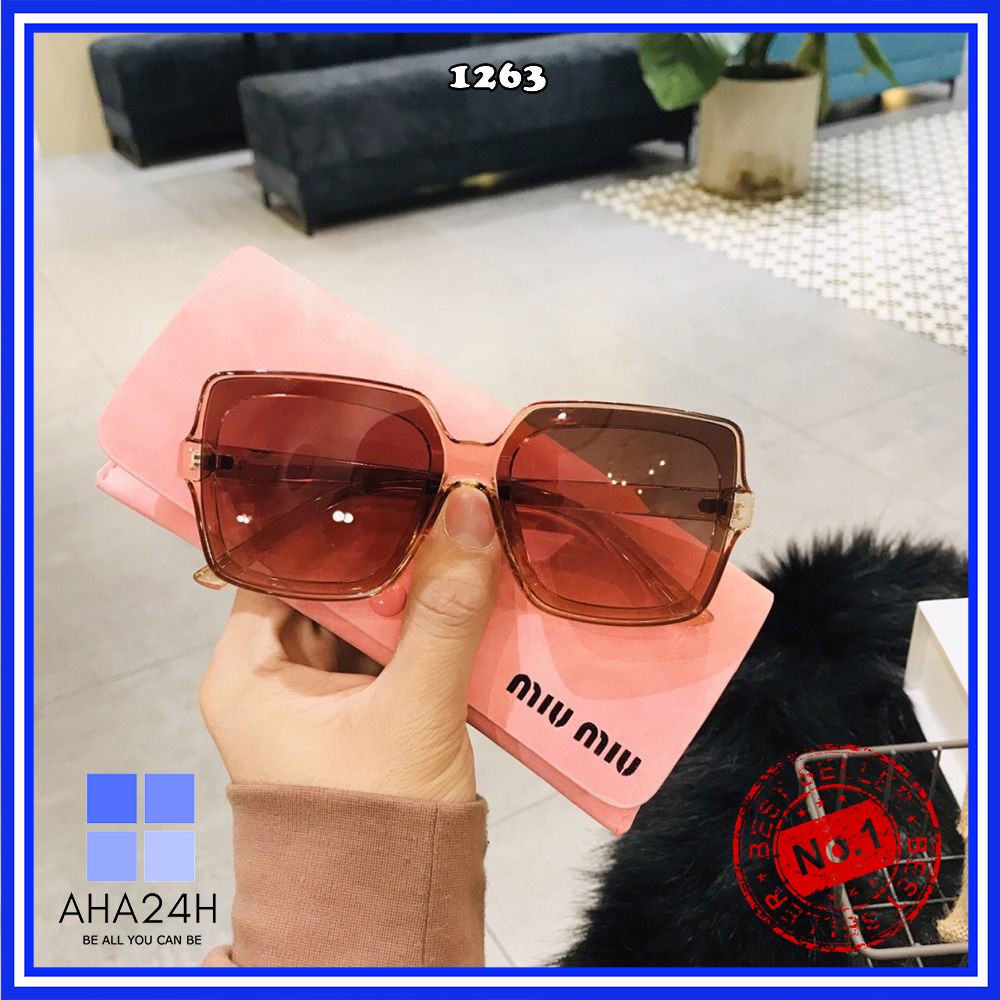 Mắt kính nữ đính ong cao cấp💖FREESHIP💖gọng kính mát viền dày tinh tế AH1263 | BigBuy360 - bigbuy360.vn