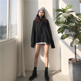 [ORDER] Áo len basic dáng rộng xẻ hông ulzzang