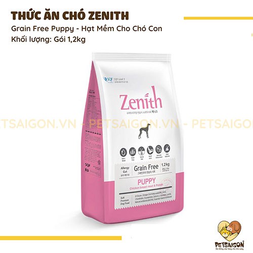 [CHÍNH HÃNG] THỨC ĂN HẠT MỀM CHÓ CON ZENITH - GÓI 1.2KG