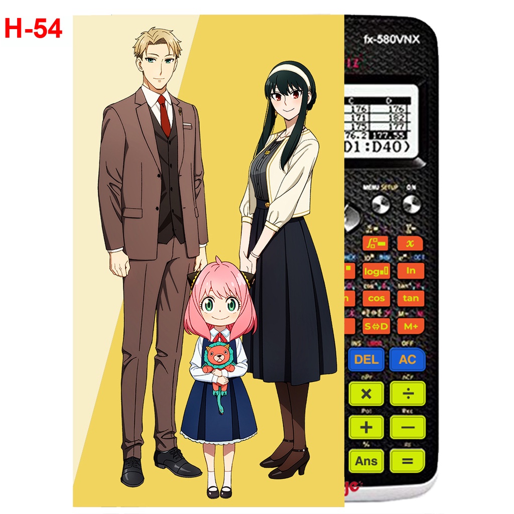 Decal Máy tính CASIO fx570 , fx580 anime Spy X Family