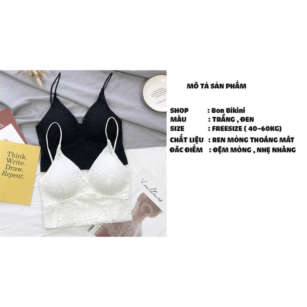 Áo Bra Nữ 2 Dây Ren Hoa Julia Có Đệm Tạo Khe ,Thoáng Mát ,Cực Sang Chảnh