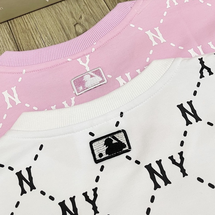 Áo Sweater nam nữ M.L.B, Áo nỉ xuất dư NY Monogram SW03 - Pom Store