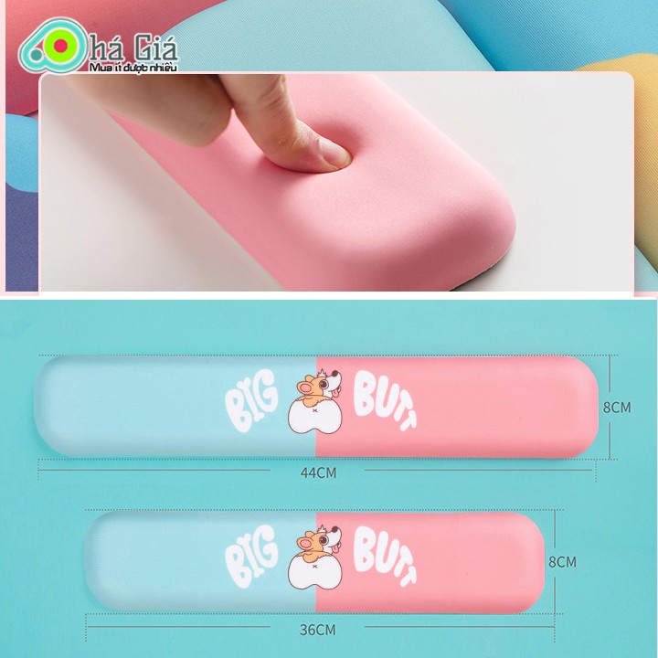 Bộ Lót Chuột & Kê Tay Bàn Phím BIG BUTT ( Bàn Di Chuột 3D Silicon Chống MỎi, Rẻ Đẹp, Cute Dễ Thương, mouse pad gaming ) | BigBuy360 - bigbuy360.vn