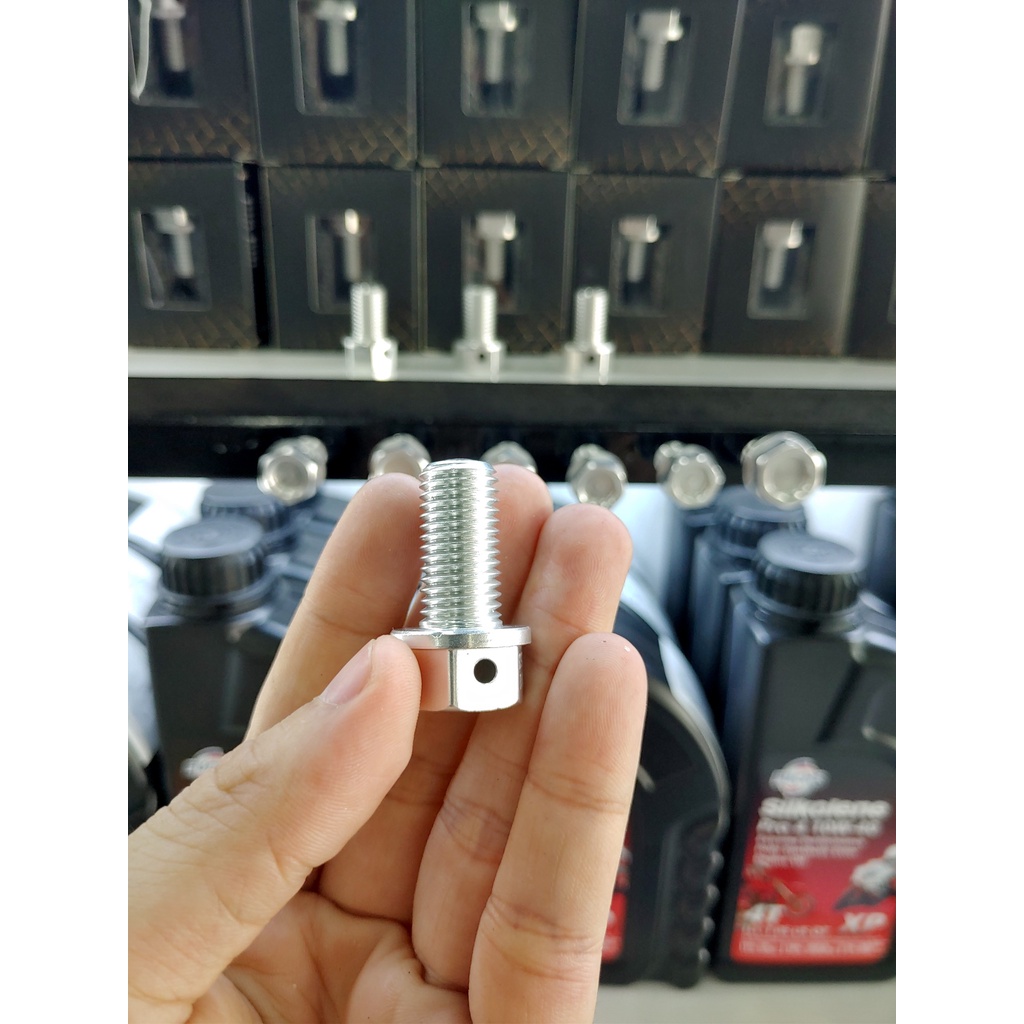 Ốc Nhớt Nam Châm TurboVn 15mm Phân Khối Lớn PKL Kawasaki, Yamaha, Honda (Các Dòng CB, MT, ...)