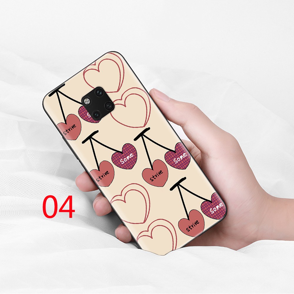 S-97 Love Heart Soft Silicone Case Casing for iPhone X 5 SE 5S 6 6s 7 8 Plus