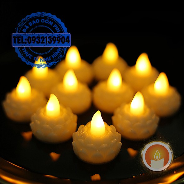 Đèn hoa sen thả nước điện tử