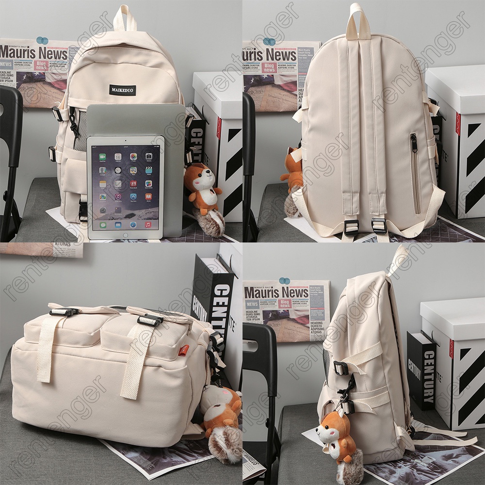 Ba Lô Đi Học Phối Lưới Chống Thấm Nước Thời Trang Dành Cho Nam Và Nữ