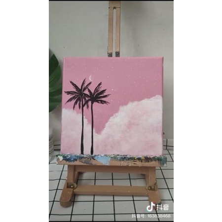Toan canvas vẽ tranh, thêu handmade 20cm×20cm