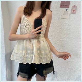 ÁO LEN PHỐI XÔ REN XINH 2 DÂY
