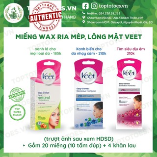 Miếng wax ria mép, lông mặt Veet