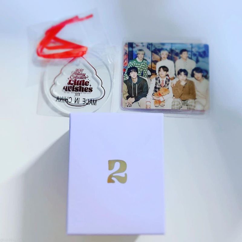 VStore - duyendo97 [BTS OFFICIAL] BTS 2021 HOLIDAY: CÂY THÔNG ACRYLIC + CARD GROUP