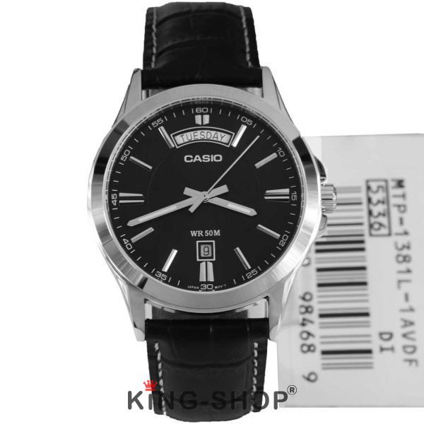 Đồng hồ Casio Standard thể thao, điện tử giá rẻ - Dây da, chống nước 50M (MTP-1381L-1AVDF)