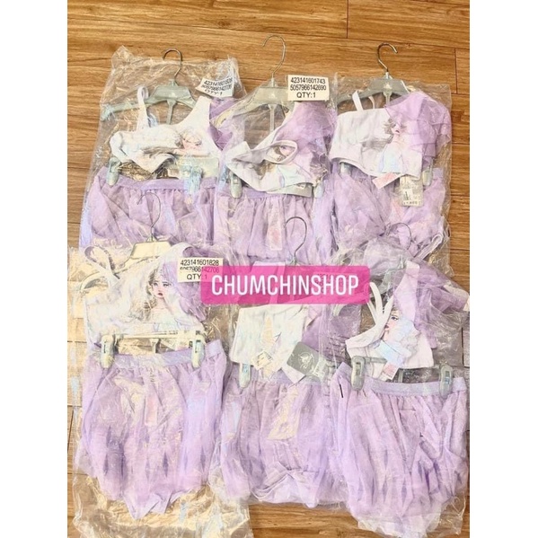 Bộ bơi Elsa hàng Uk cho bé gái/ Set bộ bơi Elsa 3 món / Bộ Bơi kèm váy tutu cao cấp