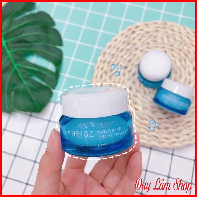 Kem Dưỡng Ẩm Cấp Nước Laneige Water Bank Hydro Cream EX 20ml Chính Hãng