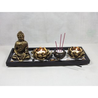 Set đốt trầm sen nến sáng tạo❤️Freeship-có sẵn🍀