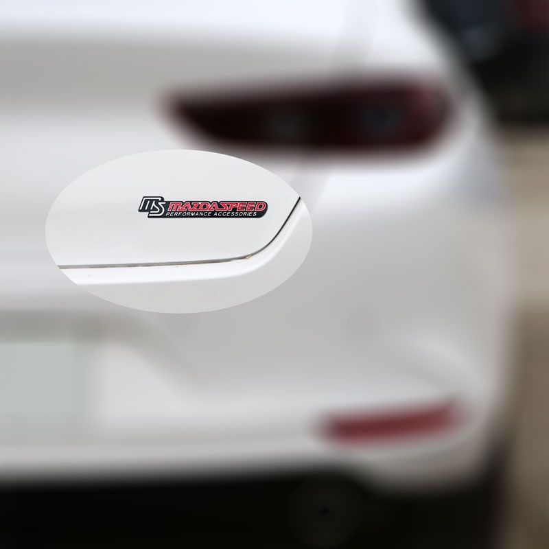 Logo 3D Bằng Kim Loại Dán Trang Trí Mui Trước Xe Hơi Mazda 2 3 5 6 CX-5 CX-4 CX-7 Axela Atenza
