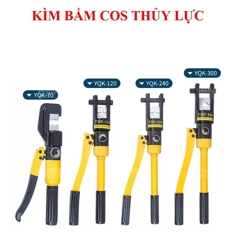 Kìm Bấm Cos Thủy Lực YQK240 - Phạm Vi Ép 16-240mm2 - Hàng Nội Địa Cao Cấp - Bảo Hành 6 Tháng