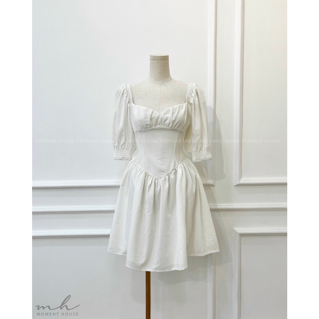 Đầm xòe tay lỡ 3M, dáng ngắn tay bo chun, hàng thiết kế may 2 lớp, có 3 size SML, chất liệu cotton lạnh siêu mềm mịn