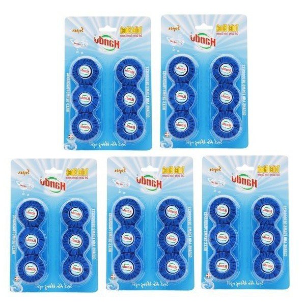 5 vỉ 30 viên tẩy xanh diệt khuẩn làm thơm bồn cầu, toilet HanDo