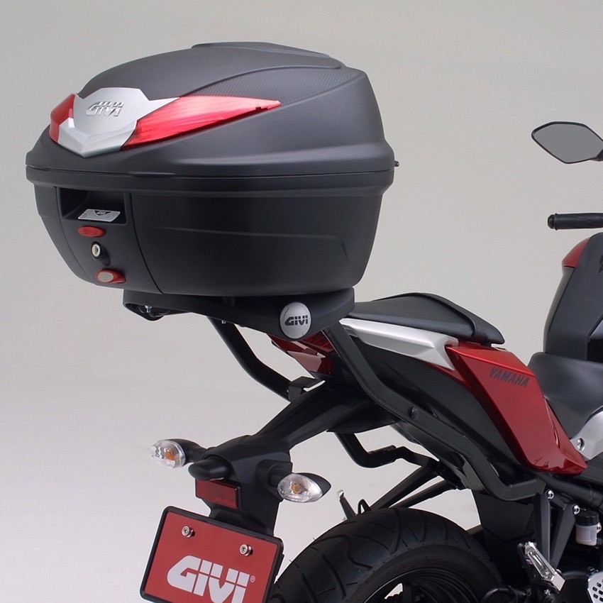 Thùng Givi B360N/ B360NT Công Nghệ Monolock Phản Quang Đỏ/ Xám Khói Đi Kèm Đế Đệm Gắn Sau Xe Máy Tay Ga Motor CHÍNH HÃNG