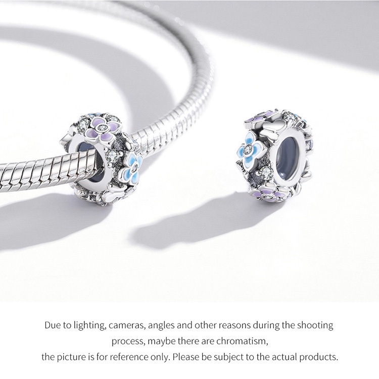 Hạt charm bạc sterling 925 Bamoer SCC2061 dòng thiết kế Secret Garden 3 kiểu thời trang tự làm trang sức vòng cổ