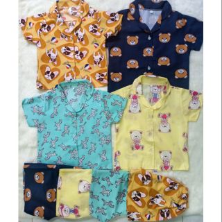 Bộ pizama đùi vải kate bé trai/bé gái