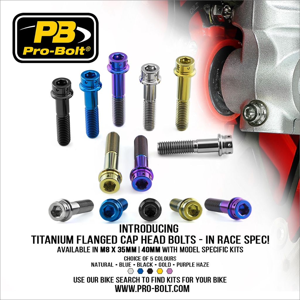 Pro-Bolt Titan Ổ cắm Cap Race Spec M8x35 40mm