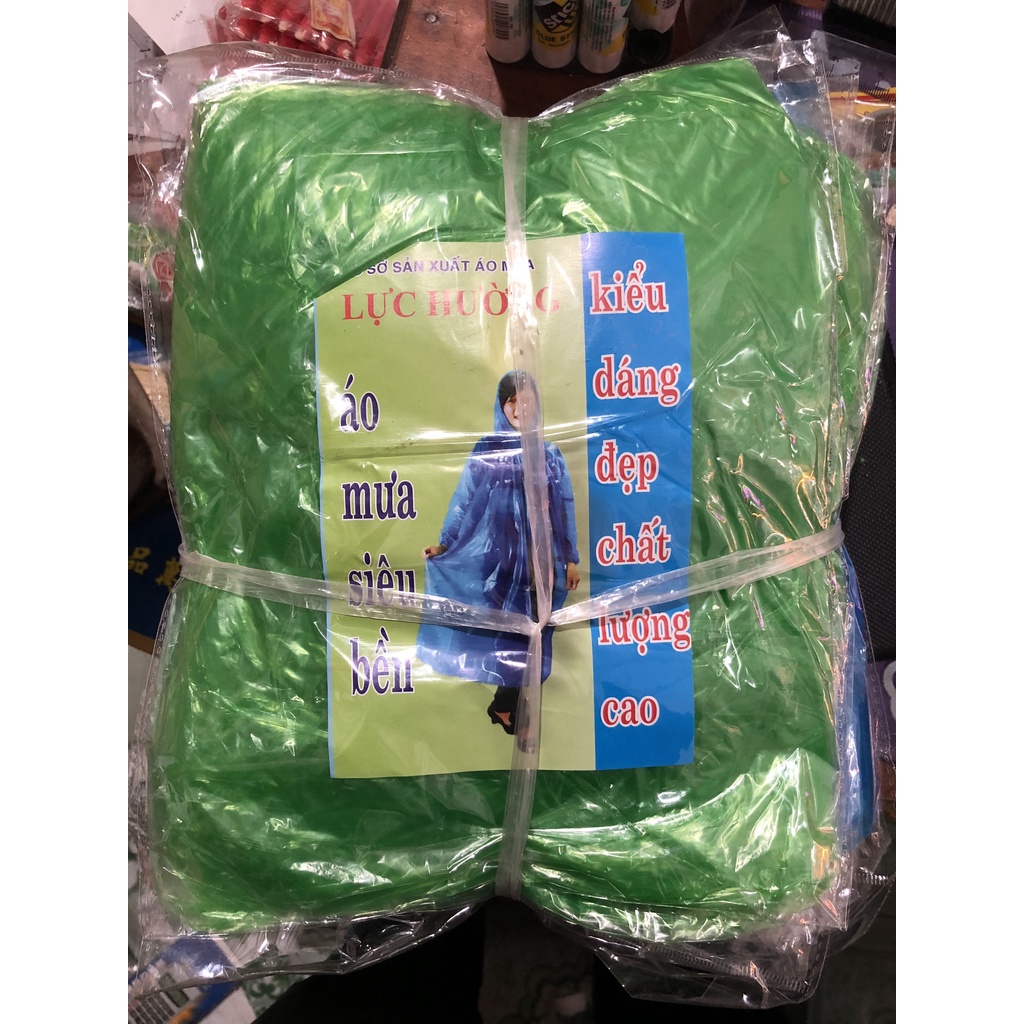 SET 10 Áo Mưa Nilon Dùng 1 Lần Nhiều Màu